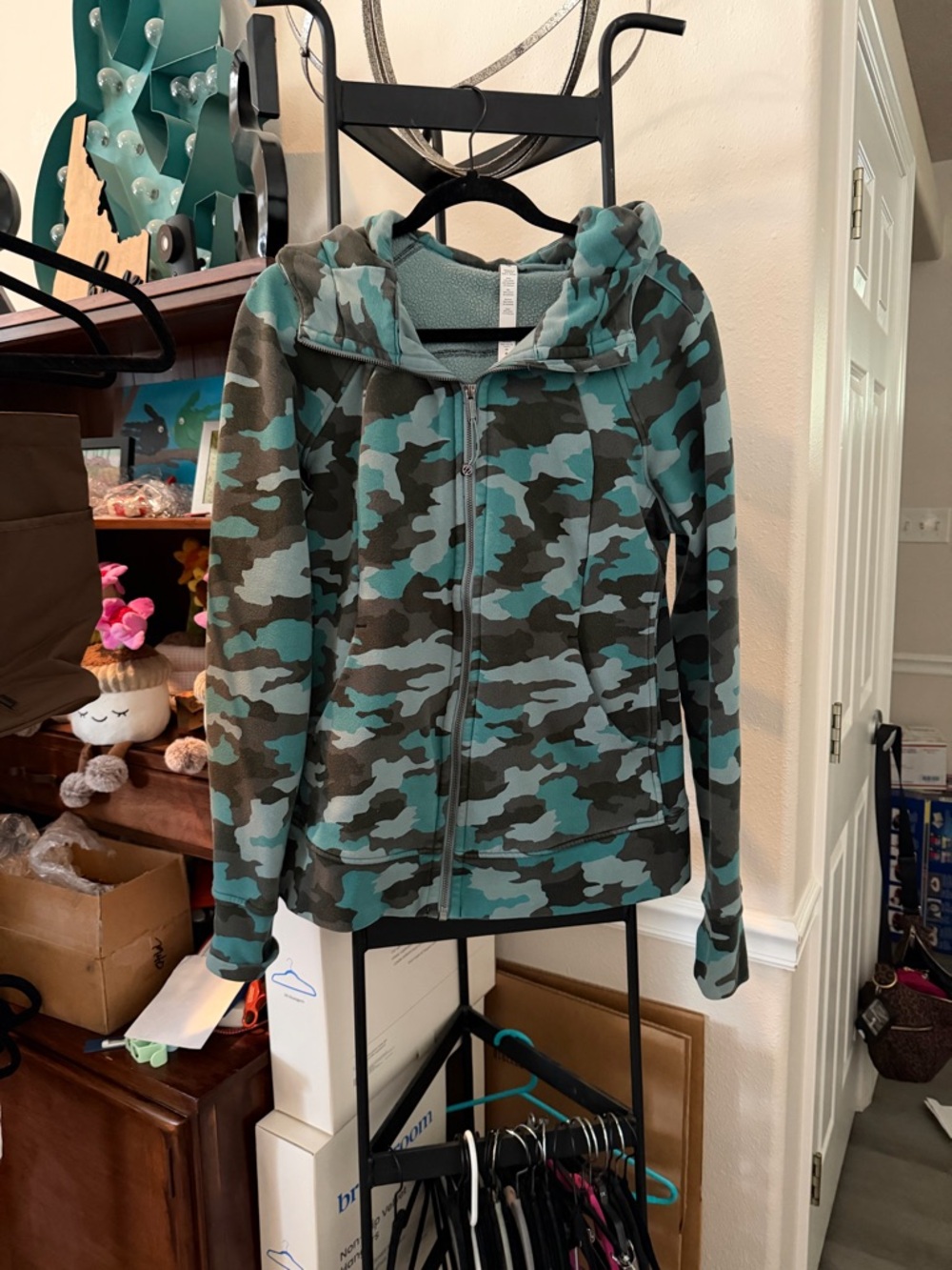 lululemon athletica Olive Camo Zip Hoodie